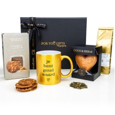 Tea package 'you are worth gold'